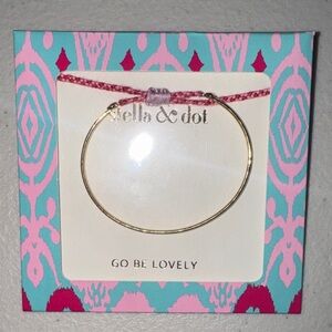 Stella & Dot Gold Thin Bangle Bracelet